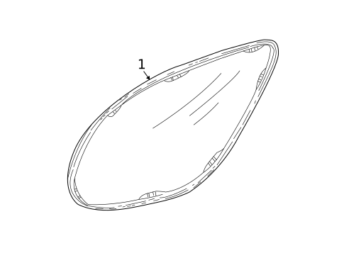 Glass & Hardware for 2005 Mercury Sable #0