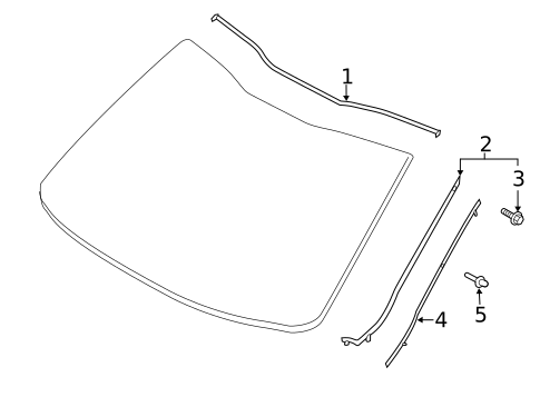 Reveal Moldings for 2020 Kia Stinger #0