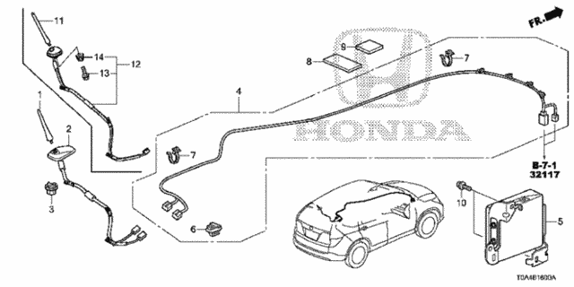 Antenna for 2015 Honda CR-V #0