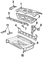 F3VY5446506B - Body: Package Tray for Lincoln: Town Car Image
