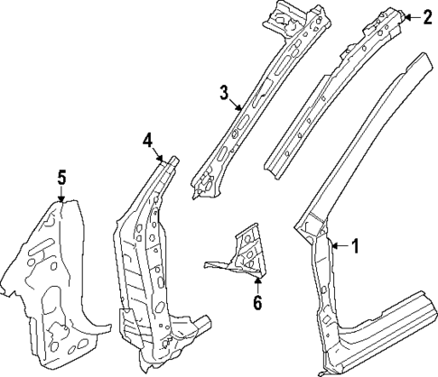 Hinge Pillar for 2024 Subaru Impreza #0