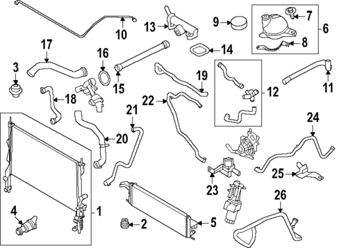 Radiator & Components for 2025 Ford Transit-350 #0