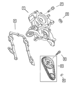 53020971AF - Engine 8.0L Ten Cylinder (Truck): Timing Case Cover for Mopar Image