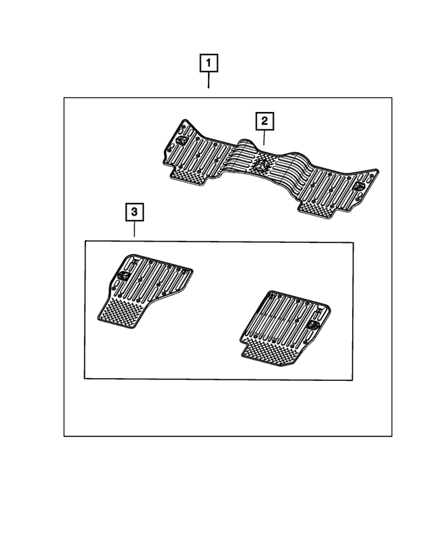 1TD06TRMAB - Interior Trim: Floor Mat Kit for Ram: 1500 Classic Image