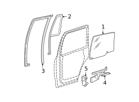 Glass, Windows & Related Components for 2006 Ford Expedition #1