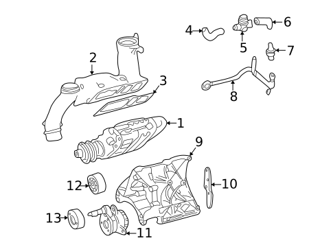 Supercharger & Components for 2002 Mercedes-Benz C230 #0
