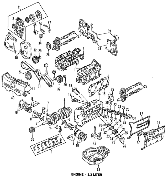 12209AA080 - Engine: Bearing Set for Subaru Image