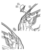 5067026AD - Doors and Related Parts: Outside Rearview Electric Foldaway Mirror, Right for Chrysler: PT Cruiser Image