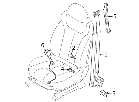 Seat Belt for 2021 Hyundai Palisade #1