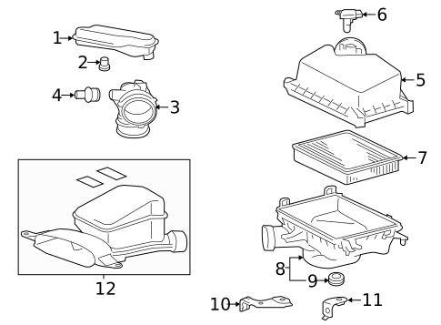 Air Intake for 2014 Toyota Avalon #0