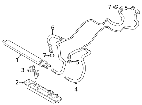 Trans Oil Cooler for 2018 BMW X6 #0