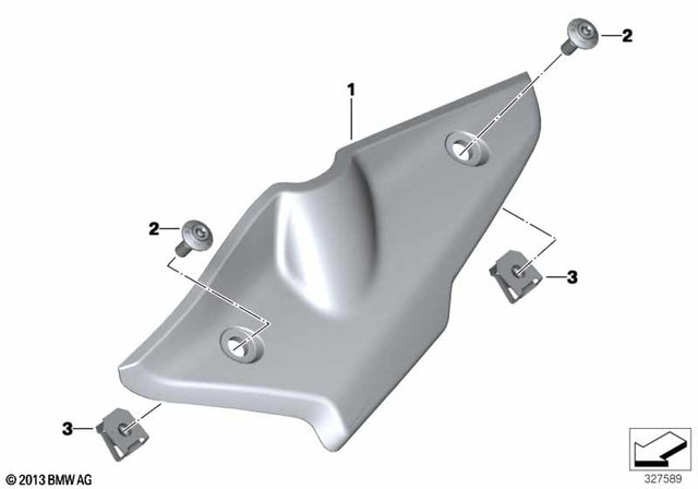 46638521653 - Frame and Mounting Parts: Body screw with shoulder for BMW-Motorrad Image