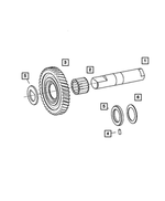 5134152AA - NVG Manual Transaxle 5 Speed: Thrust Washer for Mopar Image