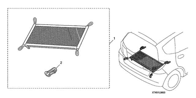 Cargo Net for 2012 Honda Fit #0