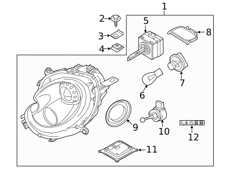 Bulbs - Chassis for 2013 Mini Cooper #0