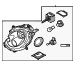 63127270023 - Electrical: Headlamp Assembly for Mini Image