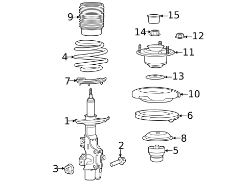 Struts & Components for 2022 Cadillac CT5 #1
