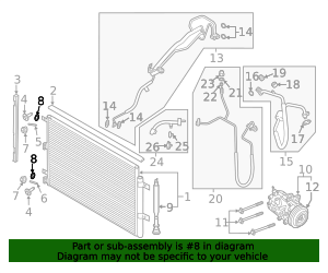 DS7Z-19B596-A - A/C Line O-Ring 2013-2025 Ford | Ford Parts Center