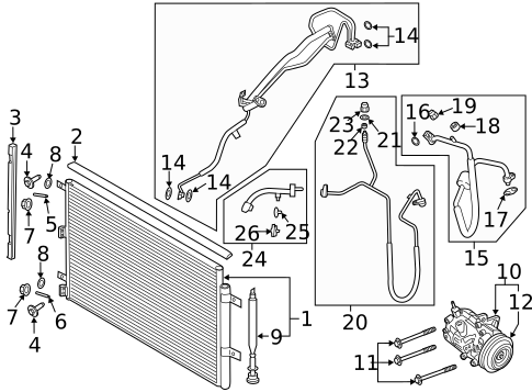 A/C Clutch & Compressor for 2022 Lincoln Navigator #0