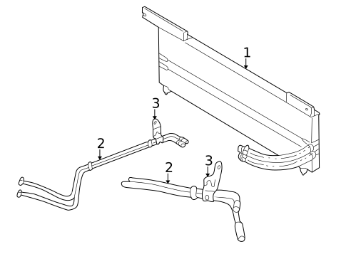 Trans Oil Cooler for 2004 Lincoln Aviator #0