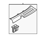 85875R6000RXG - Body: Rear Sill Plate for Hyundai Image
