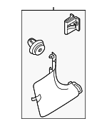 85824R6000NNB - Body: Cowl Trim for Hyundai: Santa Fe Image