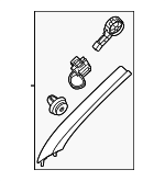85810R6150YSY - Body: Windshield Pillar Trim for Hyundai: Santa Fe Image