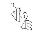 8W0864731A - Brakes: Brake Hydraulic Line Bracket for Audi Image