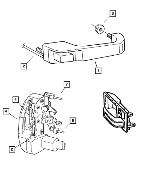 Rear Door for 2001 Jeep Cherokee #2