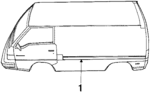 MB702250 - Body: Molding for Mitsubishi: Van Image image