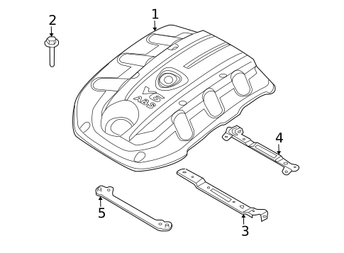 Engine Appearance Cover for 2008 Kia Amanti #0