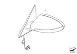 51168046385 - : Outside Mirror M W/O Glass, Primed, Left for BMW Image