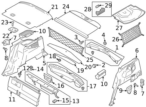 Interior Trim - Rear Body for 2014 Ford C-Max #0
