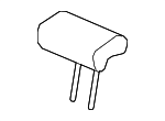 82940TJBA21ZA - Body: Headrest, Center for Acura Image