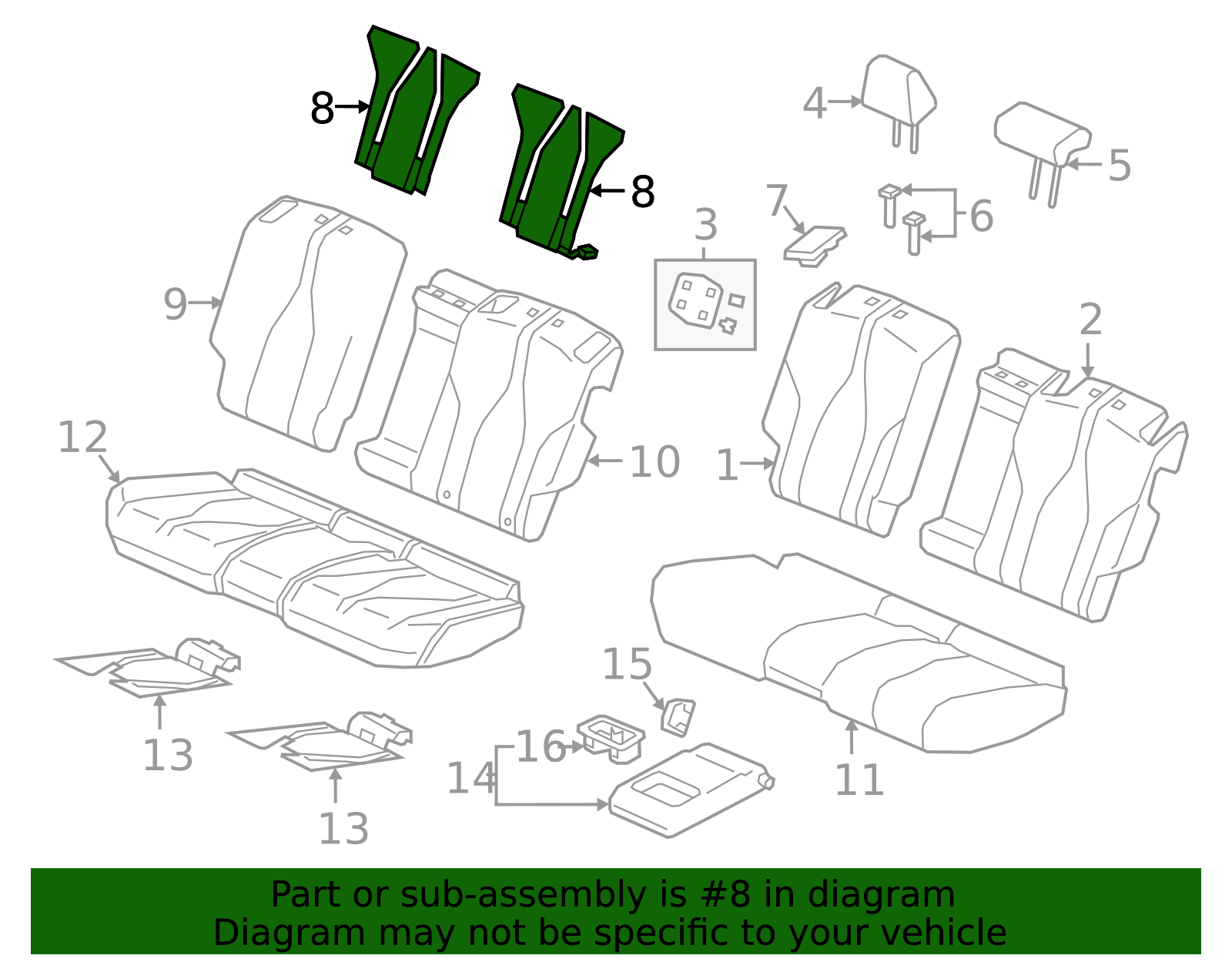 2022-2025 Acura RDX Seat Back Heater 82124-TJB-A71 | OEM Parts Online
