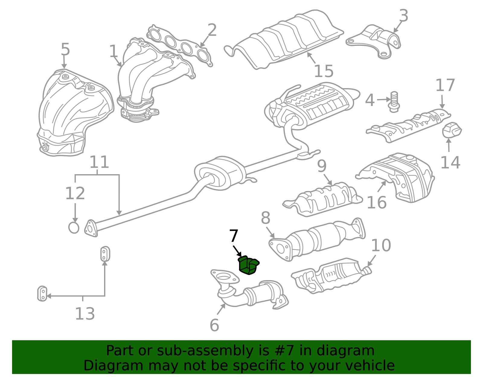 2003-2005 Honda Accord Front Pipe Mount Cushion 18215-SDA-A01 | OEM ...