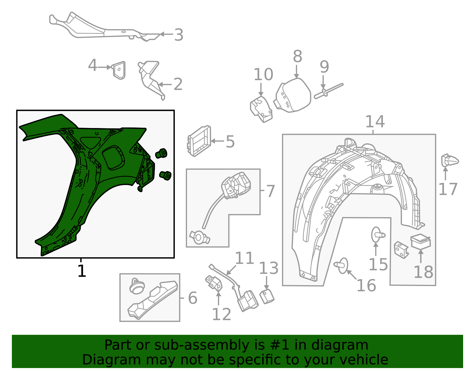 2023-2025 Honda Civic Quarter Panel 04636-T60-A00ZZ | Honda