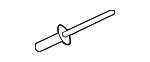 90853TLAA00 - Body: Fuel Door Rivet for Honda Image