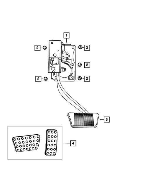 Brake Pedals for 2014 Chrysler 200 #0