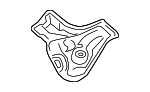 4K1804164H - Exhaust: Front Shield for Audi Image
