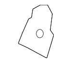 LR137450 - : 2020 Land Rover Range Rover Evoque - Upper Bracket Insulation for Land Rover: Range Rover Evoque Image