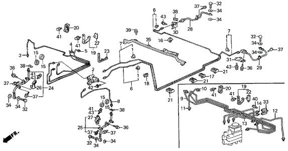 Brake Lines (86-88) for 1987 Acura Legend #0