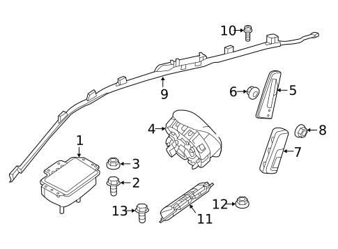 Air Bag Components for 2016 Mercedes-Benz GLE450 AMG #0