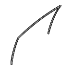 825401R000 - Body: Run Channel for Hyundai: Accent Image