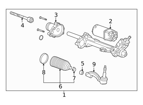 Steering Gear & Linkage for 2022 Cadillac CT4 #1