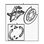 7L3Z2C220AL - Brakes: Adapter for Lincoln: Mark LT Image