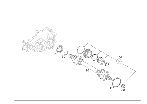 Axle Shaft for 1998 Mercedes-Benz S500 #0