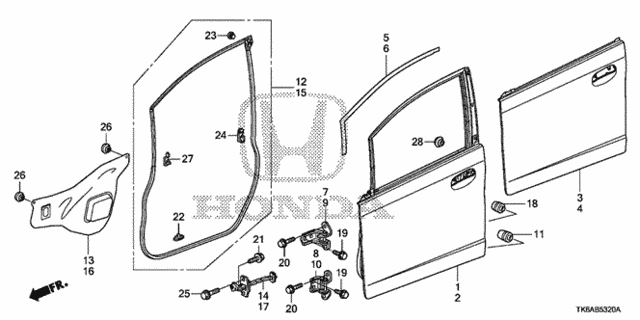 Front Door Panels for 2013 Honda Fit #0