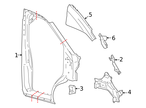 Aperture Panel for 2019 Ford Transit-150 #1