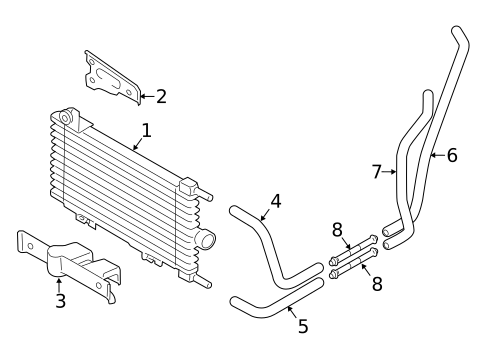 Trans Oil Cooler for 2019 Nissan NV200 #0